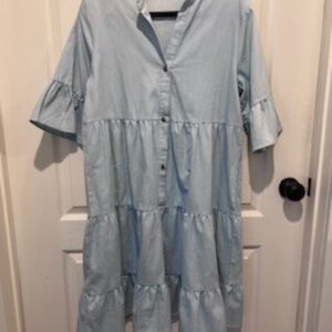 Light Denim Dress XL